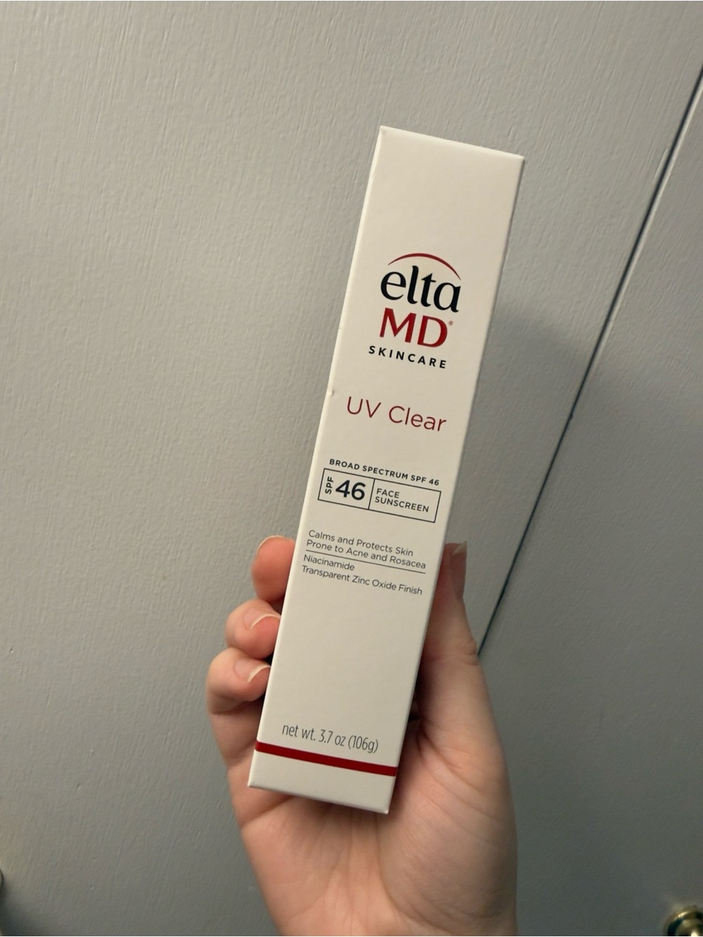 EltaMD UV Clear SPF 46 Sunscreen - White and Red Accents